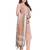 Peach stripes print cotton salwar