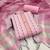 Pink stripes print cotton salwar