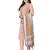 Peach stripes print cotton salwar