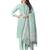 Green stripes print cotton salwar