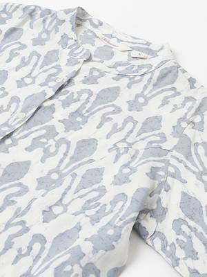 Off-white printed viscose rayon tunics 2