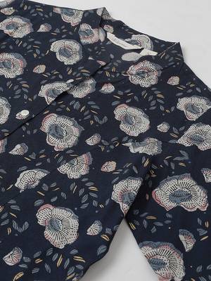 Blue printed viscose rayon tunics 2