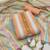 Peach stripes print cotton salwar