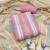 Pink stripes print cotton salwar