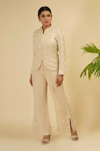 2 PIECE HAND EMBROIDERED CO-ORD SET