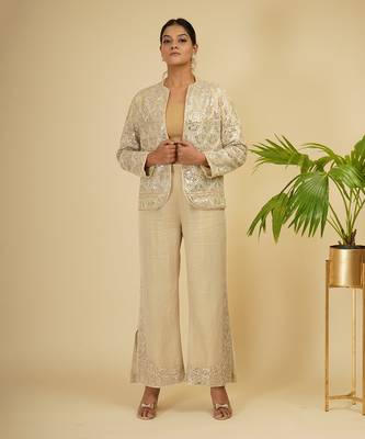 3 PIECE HAND EMBROIDERED CO-ORD SET 1