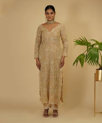 2 PIECE APLIC HAND EMBROIDERED KURTA SET 1
