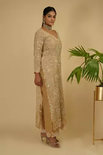2 PIECE APLIC HAND EMBROIDERED KURTA SET