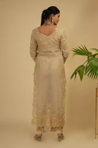 2 PIECE APLIC HAND EMBROIDERED KURTA SET