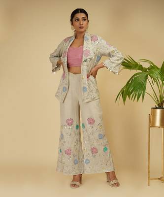 3 PIECE HAND EMBRROIDERED CO-ORD SET 2