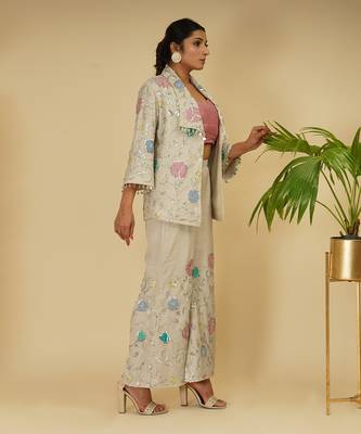 3 PIECE HAND EMBRROIDERED CO-ORD SET 3
