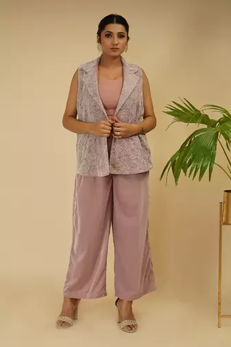 2 PIECE HAND EMBROIDERED CO-ORD SET