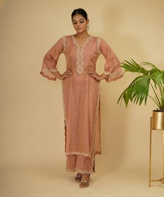 3 PIECE HAND EMBROIDERED KURTA SET 2
