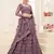 Violet Colored Coding Embroidered Net Lehenga Choli Dress For Wedding & Bride