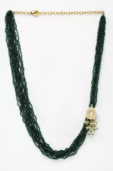 Green pearl necklaces