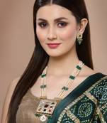 Green pearl necklace-sets