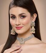 Grey pearl necklace-sets