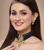 Blue pearl necklace-sets