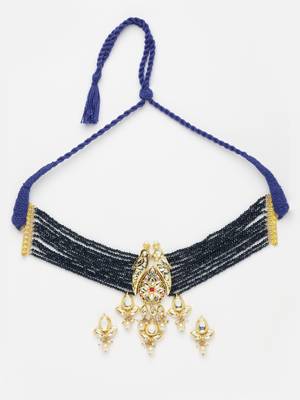 Blue pearl necklace-sets 3