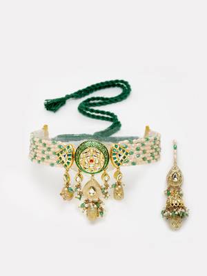 Green pearl necklace-sets 3