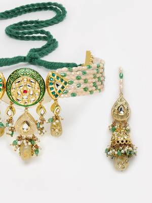 Green pearl necklace-sets 4