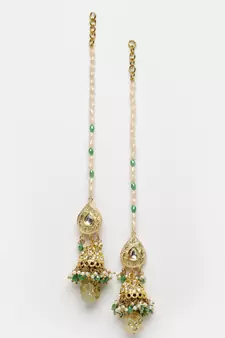 Green pearl necklace-sets