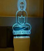 3D Illusion Lord Gautam Buddha In YogMudraMulti Colour LED Night Lamp