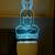 3D Illusion Lord Gautam Buddha In YogMudraMulti Colour LED Night Lamp