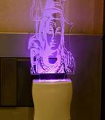 3D Illusion Lord Shiva LED Plug & Play Wall Lamp