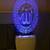 3D Illusion Allha Center In DesignMulti Color LED Night Lamp
