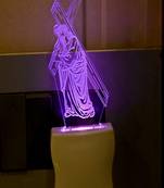 3D Illusion GOD Jesus ChristMulti Colour LED Night Lamp