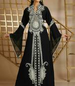 Sale !! Royal Kaftan Moroccan Islamic Beach Abaya Farasha Party Wear Floor Length Dress For Women
