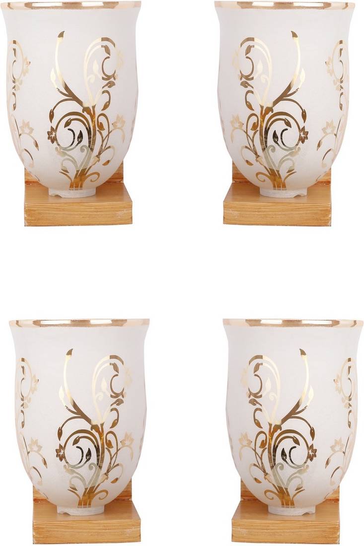 Tredy Design Decorative Stylish Glass Wall Lamp Light With Unique Fitting & All Fitting Fixture Set Of Four Lamp GN4R56