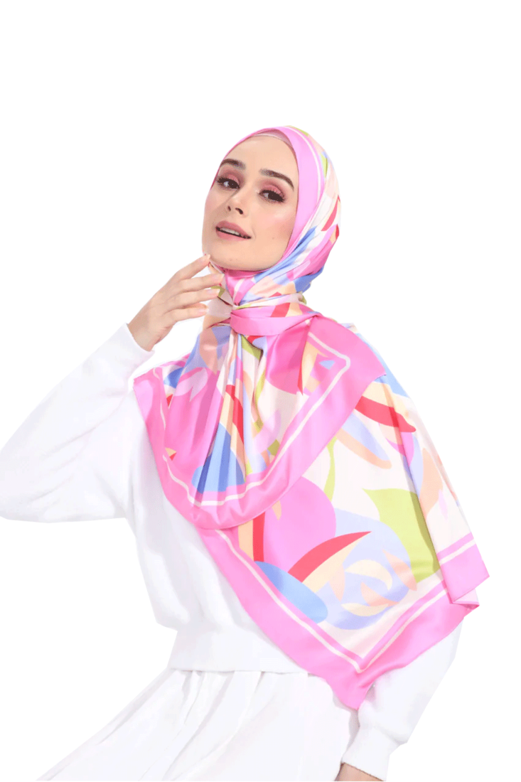 JSDC Party Wear Soft Smoothy Silk Fabric Printed Women Scarves Hijab