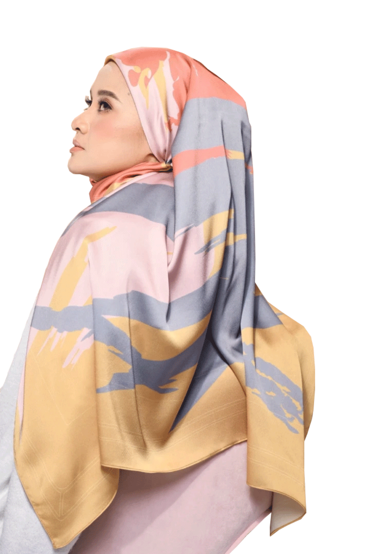 JSDC Outdoor Wear Smoothy Silk Printed Hijab Scarf Dupatta