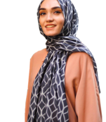 JSDC Geometric Printed Pashmina Cotton Long Scarf Stole