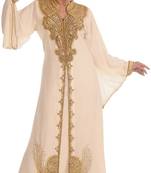 Sale !! Royal Kaftan Moroccan Islamic Beach Abaya Farasha Party Wear Floor Length Dress For Women