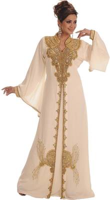 Sale !! Royal Kaftan Moroccan Islamic Beach Abaya Farasha Party Wear Floor Length Dress For Women 3