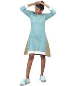 Blue Sweatshirt Dress