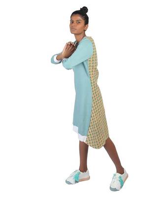 Blue Sweatshirt Dress 2