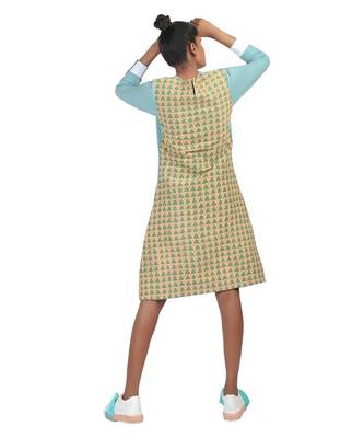 Blue Sweatshirt Dress 4