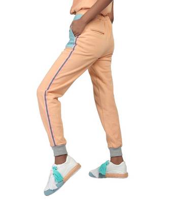 Peach Blocked Jogger 3