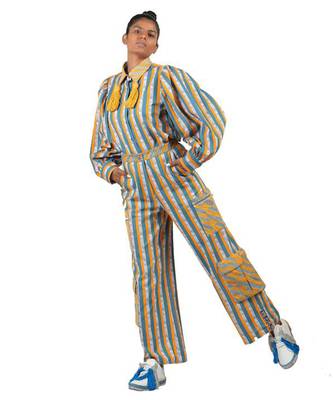 Multi Color Striped Pants 1