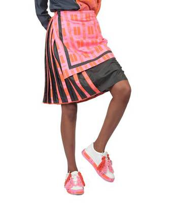 Pink Pleated Vibe Skirt 2