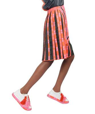 Pink Pleated Vibe Skirt 3