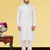 Festive Wear Designer Mirror Work Georgette Chikankari Heavy Kurta With Pyjama