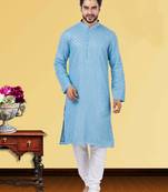 Festive Wear Designer Georgette Heavy Sequins Work Kurta With Pyjama