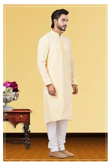 Festive Wear Designer Embroidered Georgette Chikankari Work Kurta With Pyjama