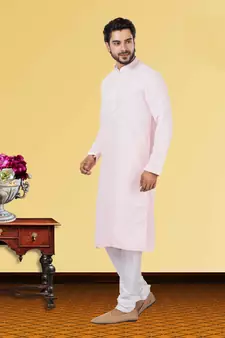 Festive Wear Designer Embroidered Georgette Chikankari Work Kurta With Pyjama