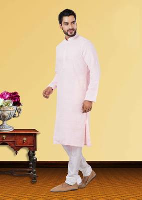 Festive Wear Designer Embroidered Georgette Chikankari Work Kurta With Pyjama 2